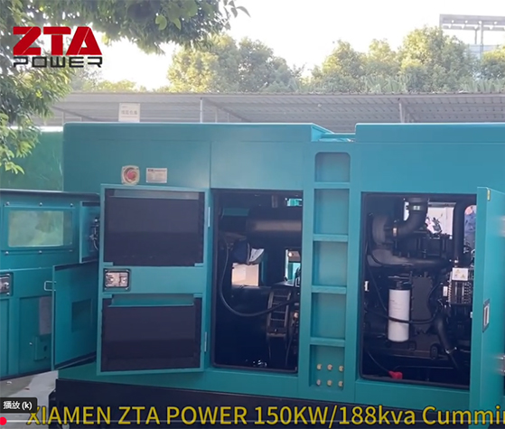 Groupe électrogène diesel silencieux Cummins 150 kW 188 kVA